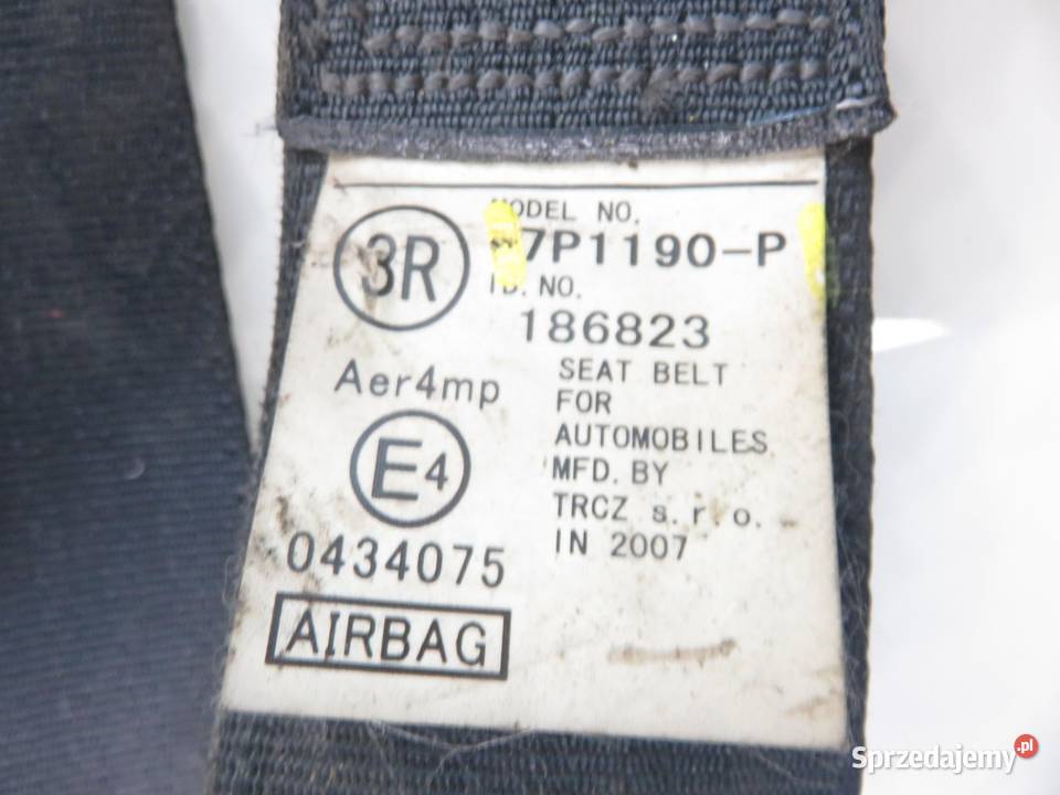 PAS PRAWY PRZEDNI PEUGEOT 107 7P1190P