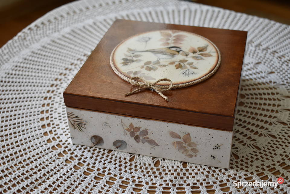 Pudełko rękodzieło decoupage Warszawa