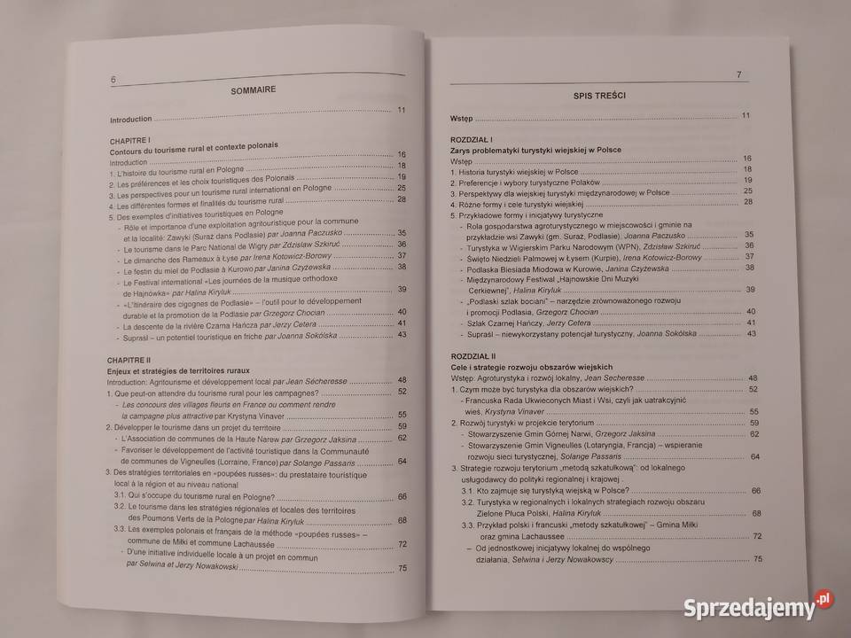 ROZWÓJ OBSZARÓW WIEJSKICH i TURYSTYKA Hajnówka sprzedam