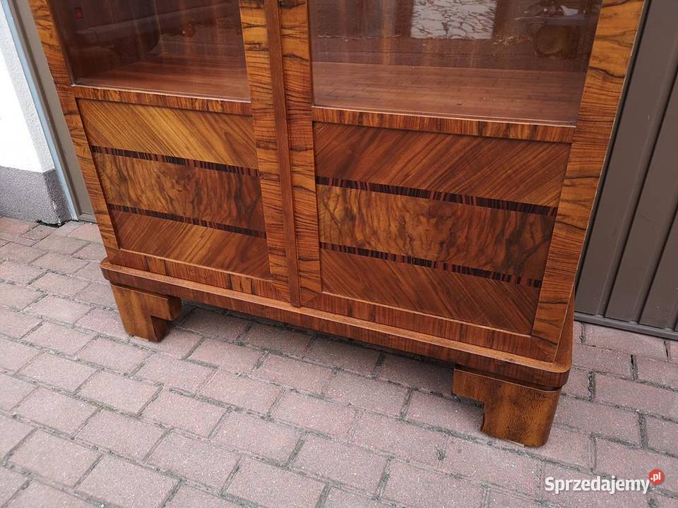 Witryna Biblioteka ARTDECO OrzechDąb Zgrabna
