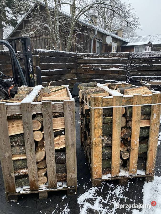 Drewno kominkowe dąbbrzozaw skrzyniach Radomsko łódzkie