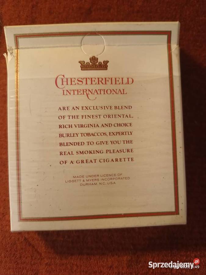 Pudełko kolekcjonerskie Chesterfield Pozostałe Wronki