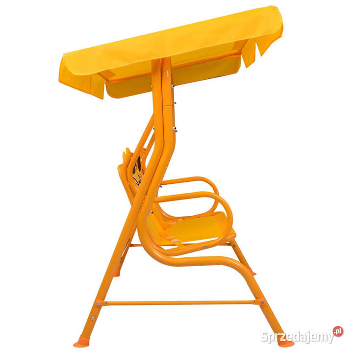 Huśtawka dzieci żółta 115x75x110 tkanina WM48098 mazowieckie