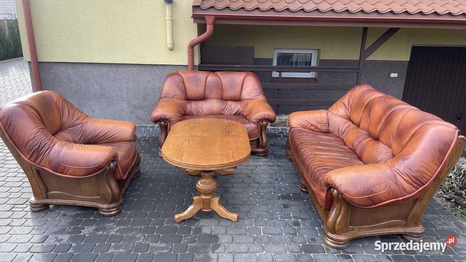 Zestaw wypoczynkowy skórzany 321 Rozogi