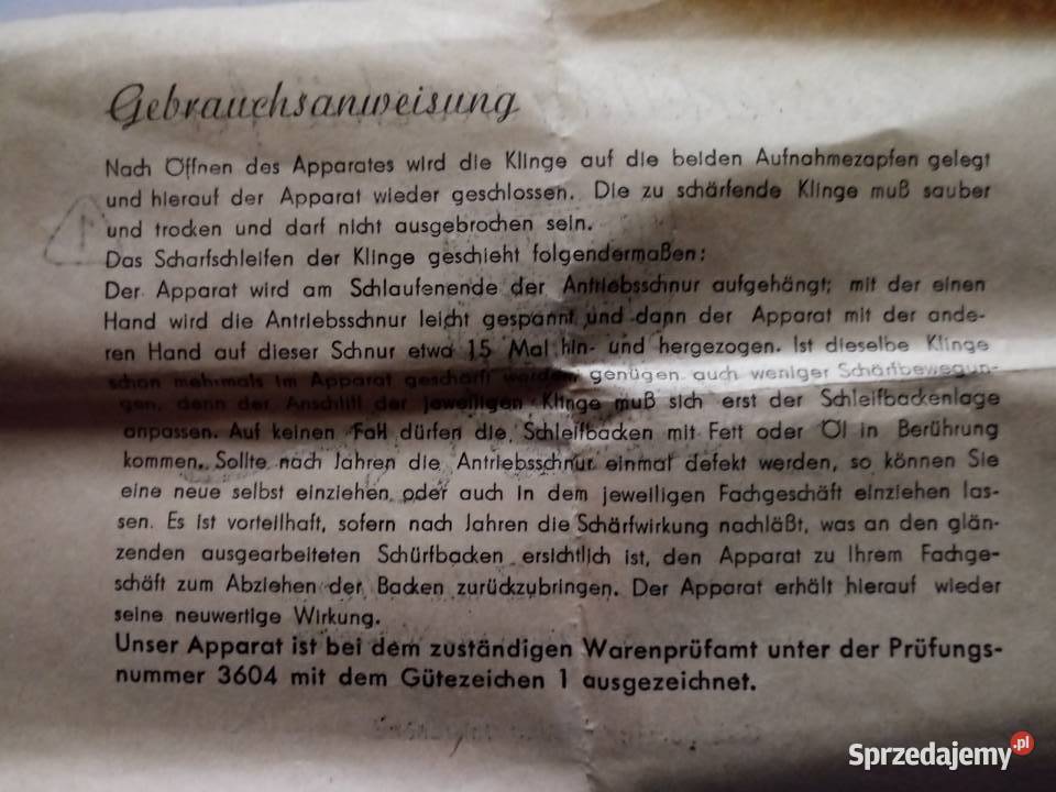 Maszynka do ostrzenia żyletek Olkusz