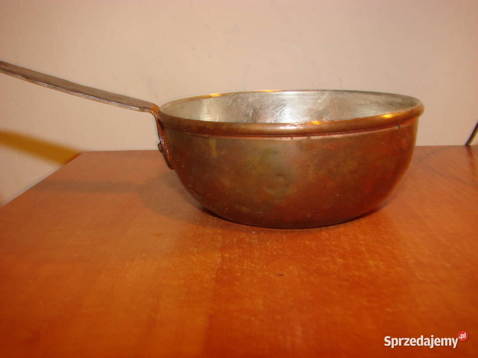 stary miedziany rondelek Pruszcz Gdański