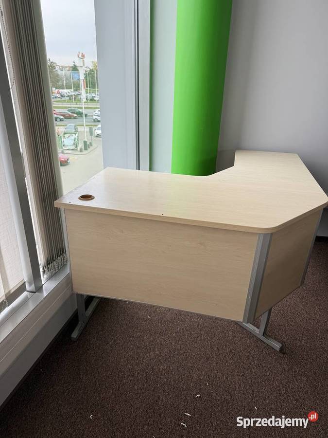 Biurka drewniane narożne biurowe