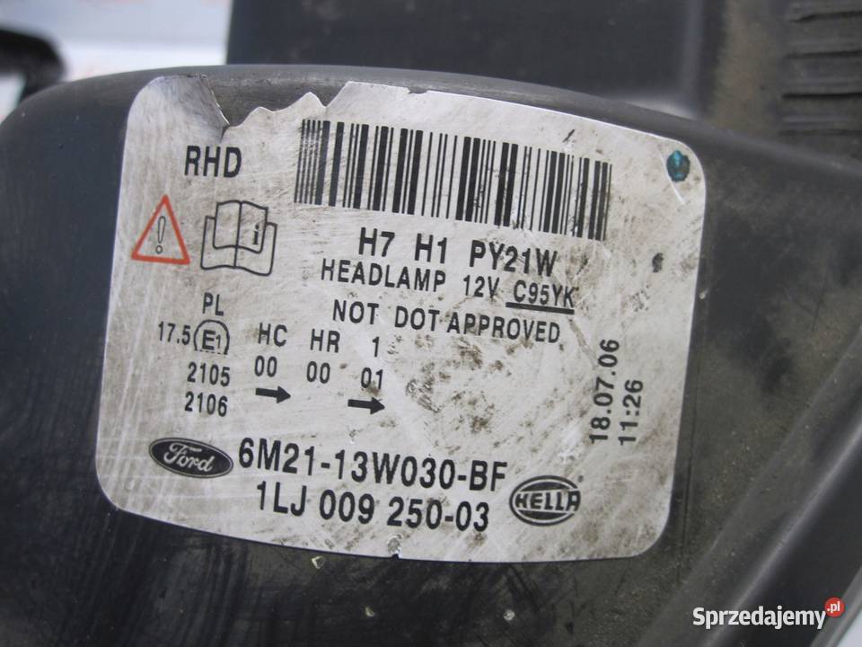 GALAXY MK2 II 06r lampa lewa przód 6M2113W030BF Kielce