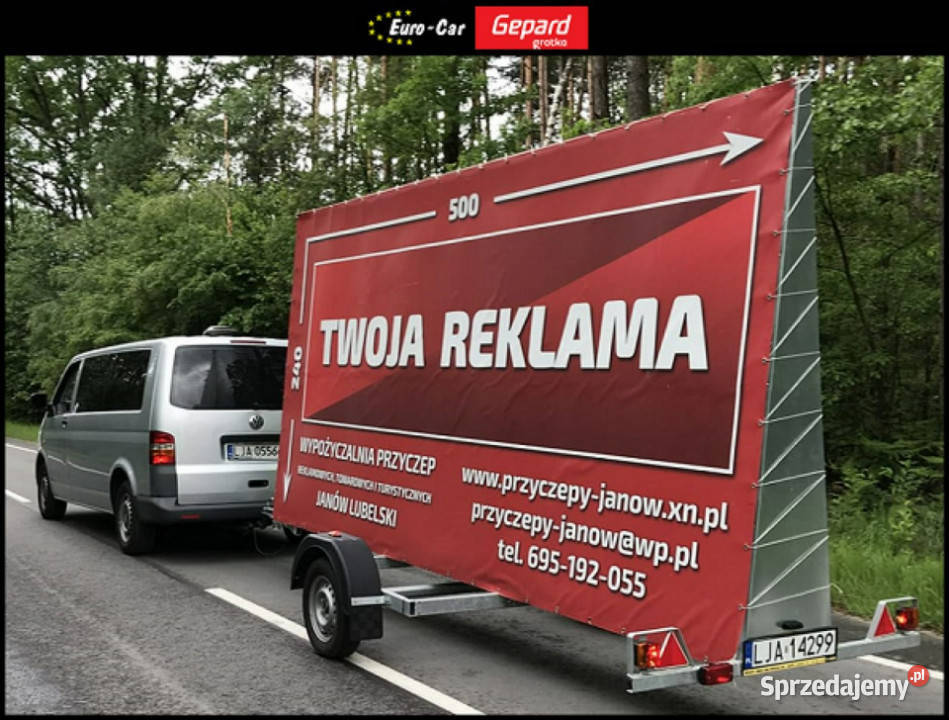 inne MER Przyczepa reklamowa Janów Lubelski