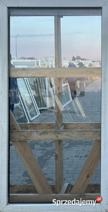 OKNA KacprzaK Witryna 83X164 FIX Używany PCV Okna ścienne Lublin