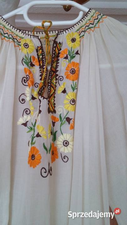Piękna starodawna bluzeczka batystowa z haftem Sosnowiec