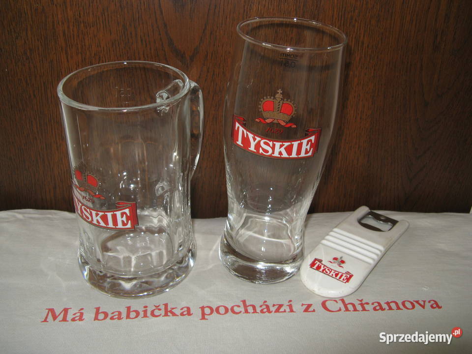 Szklanka kufel do piwa Tyskie 05 litra Nowe Dąbrowa Górnicza