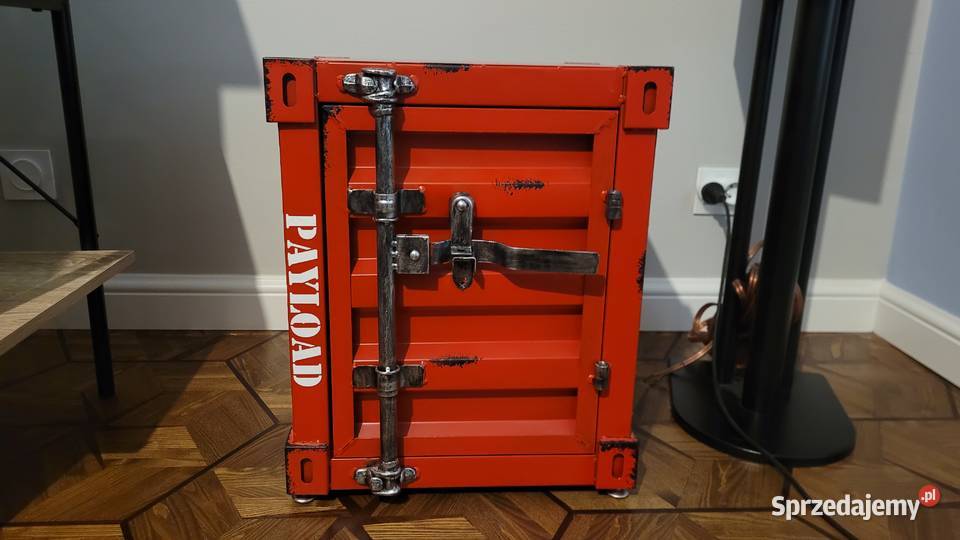 Szafka nocna kontener metalowy industrial loft Łódź