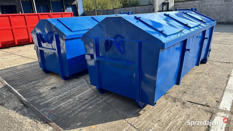 Kontener KP7 KRYTY 6 włazówODPADY pojemnik Warszawa