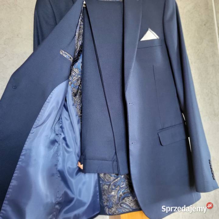 Garnitur granatowy Łęczyca