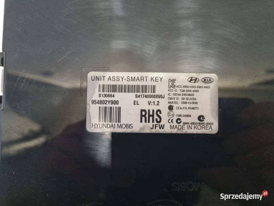 ORGINALNY MODUŁ SMART KEY HYUNDAI IX 35 0915 Przekaźniki Skierniewice