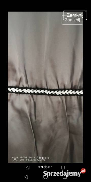 Szara sukienka damska Długość Midi Moszczenica