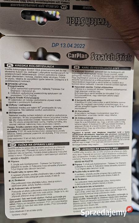 CarPlan Kredka Pisak na rysy do rys do lakieru Skała