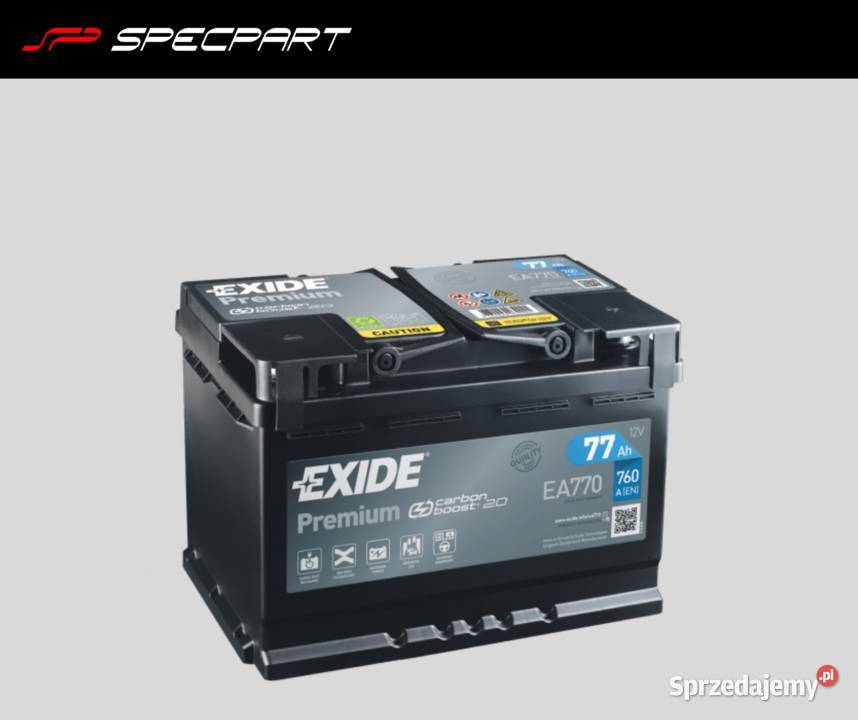 Akumulator Exide Premium 77Ah 760A PRAWY PLUS akumulatory Biała Podlaska
