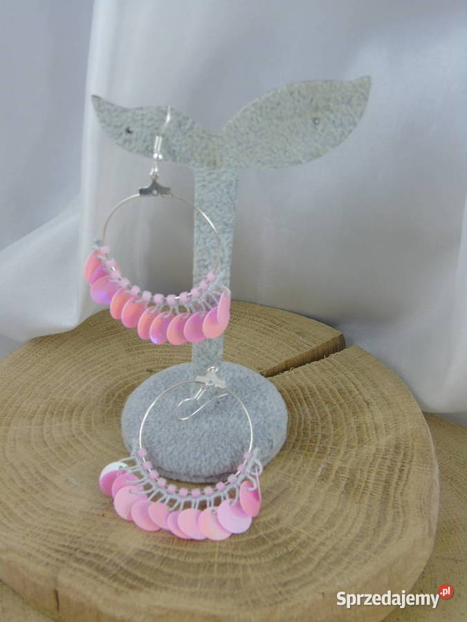 Kolczyki różne kolory Wiśniowa