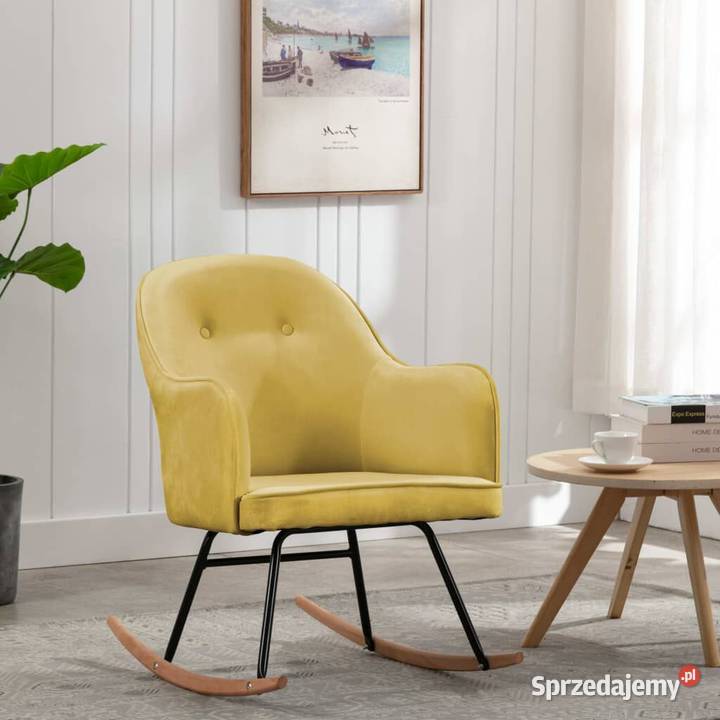 vidaXL Fotel bujany musztardowySKU289525 Warszawa sprzedam