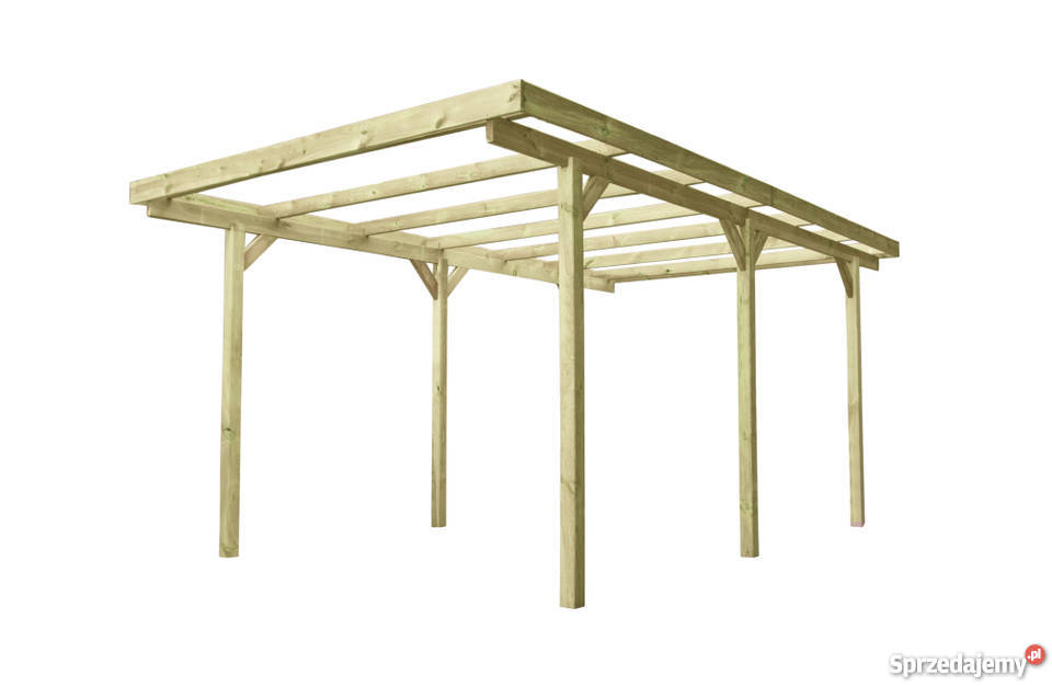 Wiata garażowa drewniana 304x500 Wooder Darmowy Wrocław