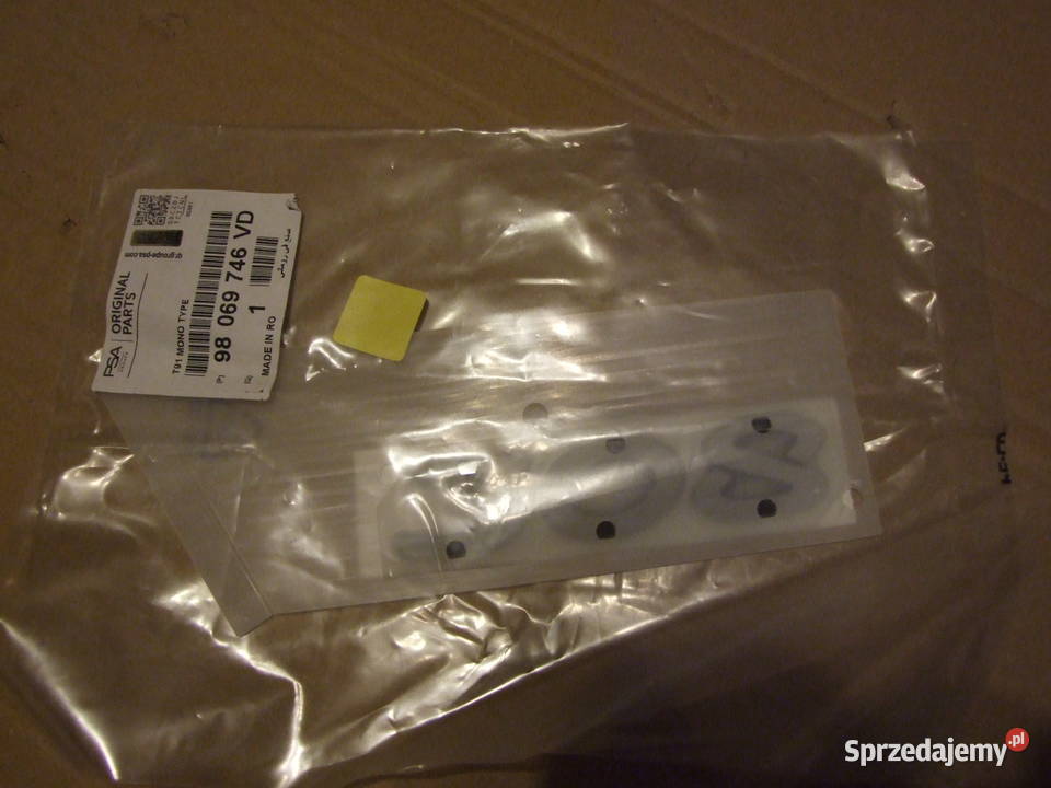 Znaczek logo monogram napis emblemat Peugeot 308 Białystok