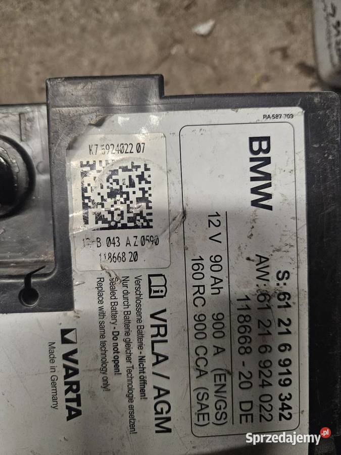 Akumulator warta agm bmw 90 ah 900A Lipa