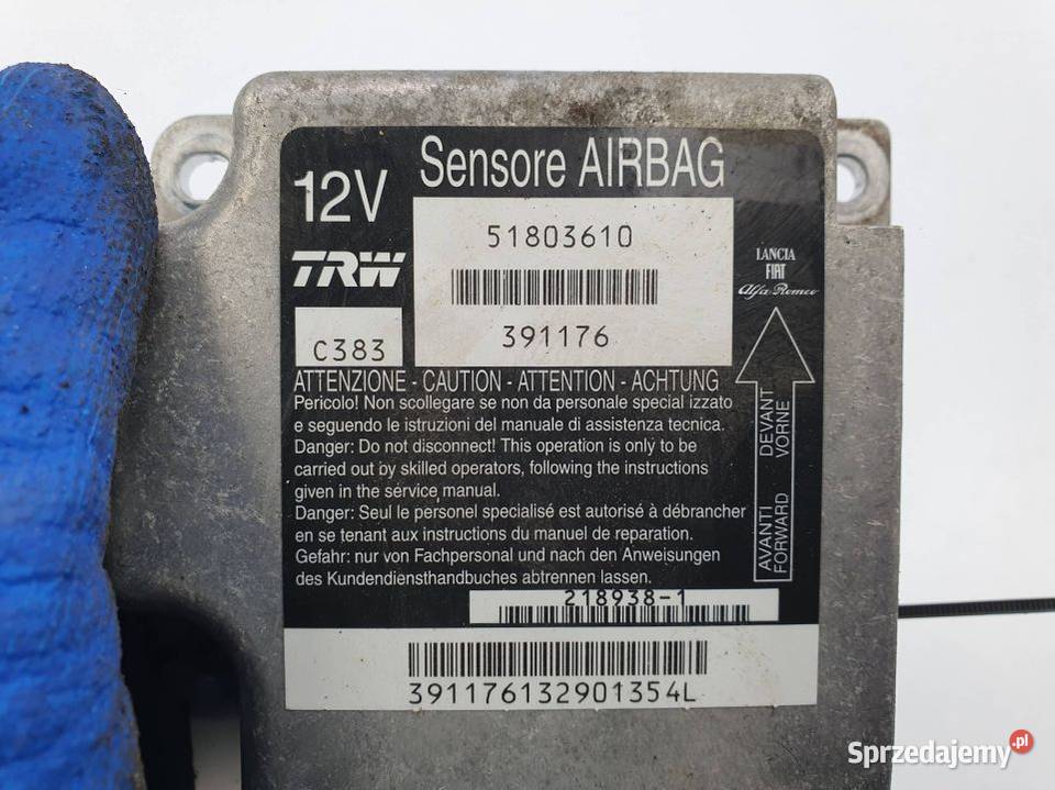 SENSOR AIRBAG FIAT PANDA 51803610 osobowe