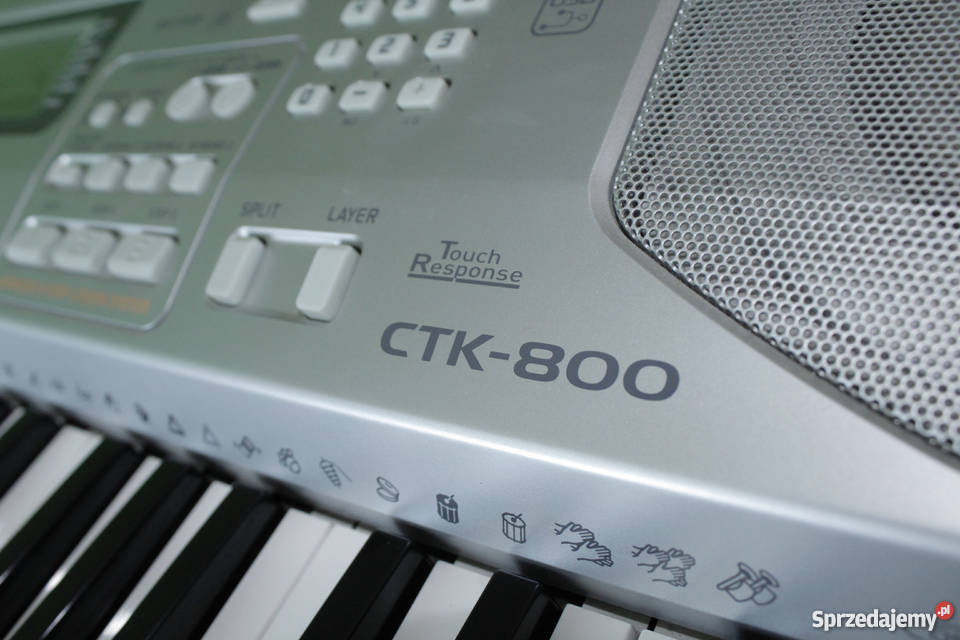 Sprzedam keyboard Casio CTK800statyw Instrumenty klawiszowe i MIDI Kłomnice