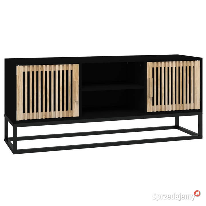 Szafka pod TV czarna 105x30x45 materiał RTV Warszawa sprzedam