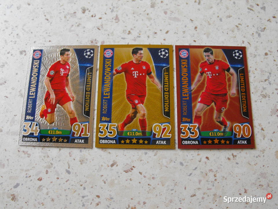 Karty Champions League 20152016 LIMITED EDITION śląskie Mykanów