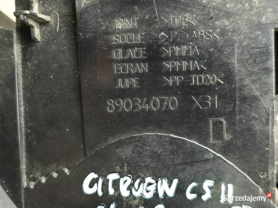 Lampa Prawa Prawy Tył Hatchback CITROEN C5 II Kąty Wrocławskie