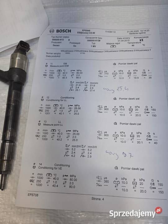 WTRYSK WTRYSKIWACZ OPEL ASTRA J K INSIGNIA A