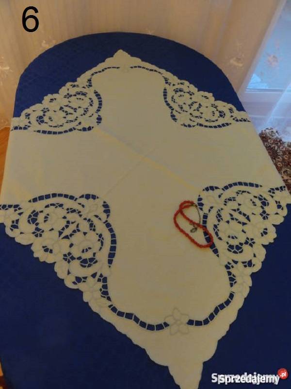 Serwetki kolorowe zielone wyszywane haf Obrusy i serwety Lublin sprzedam