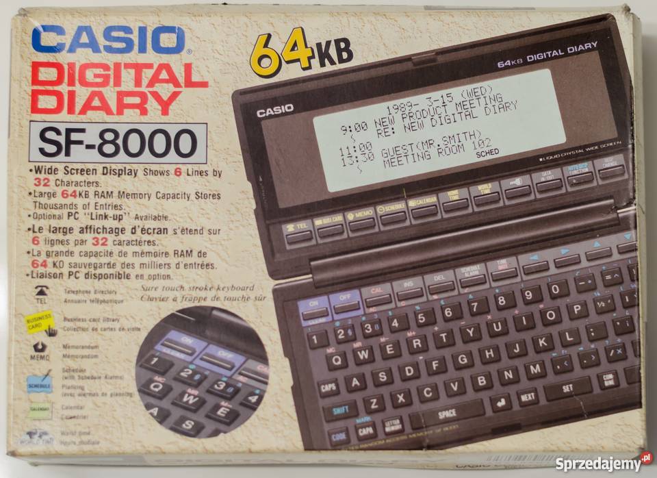 Organizer Casio Digital Diary SF8000 64 KB Częstochowa