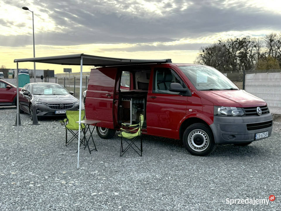 Volkswagen Transporter VW T5 20 TDI Kamper klima 201450km Wrocław sprzedam