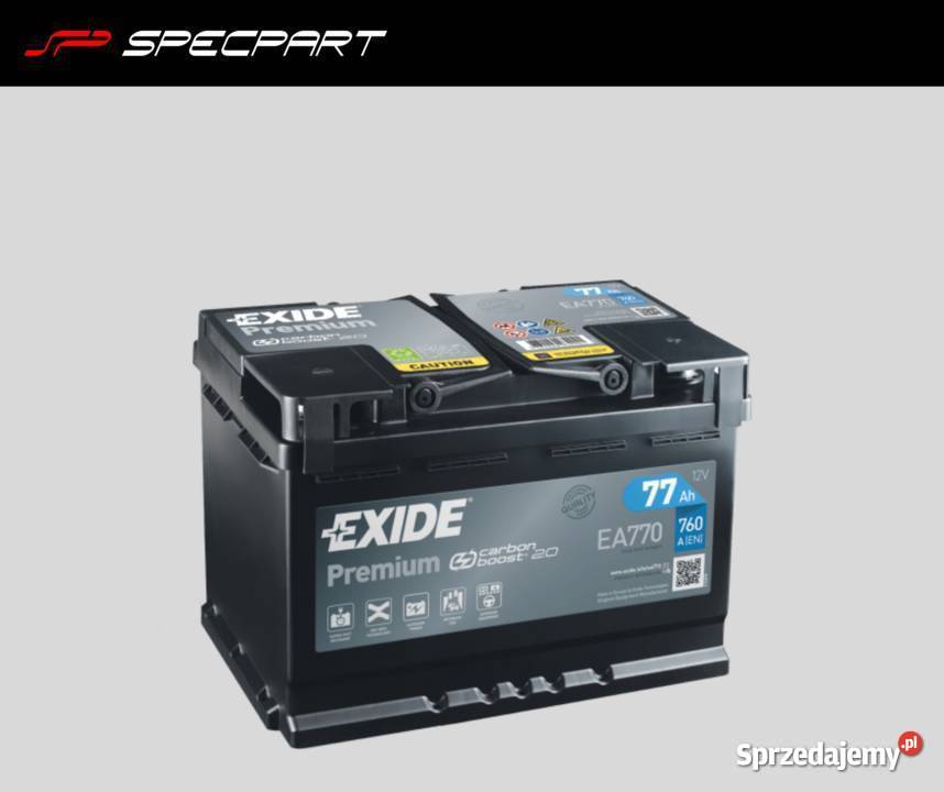 Akumulator Exide Premium 77Ah 760A Układ elektryczny Włocławek
