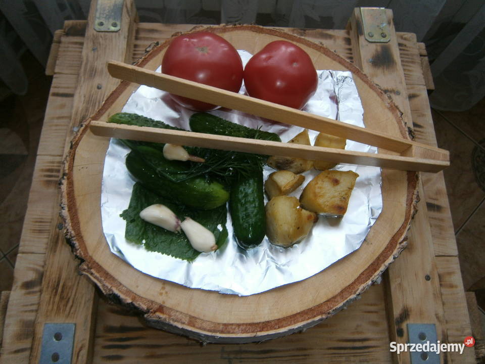 naturalna tacapatera z plastra brzozy WKLĘSŁA