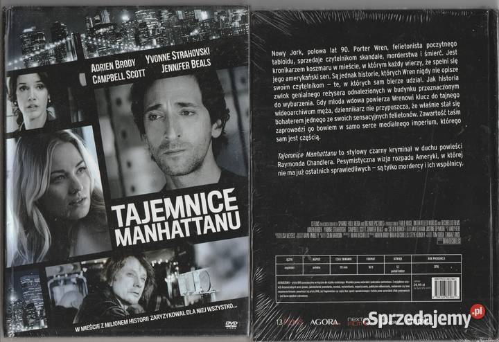 Tajemnice Manhattanu Adrien BRODY DVD mazowieckie Pruszków