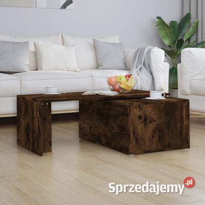 vidaXL Stolik kawowy przydymiony dąb 150x50x35 Warszawa