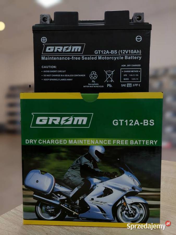 Akumulator motocyklowy GROM GT12ABS YT12ABS 12V śląskie Sosnowiec