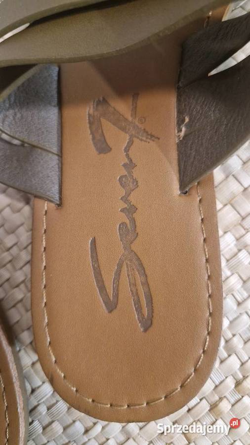 Buty damskie klapki marki Seven7 khaki 39 Lublin