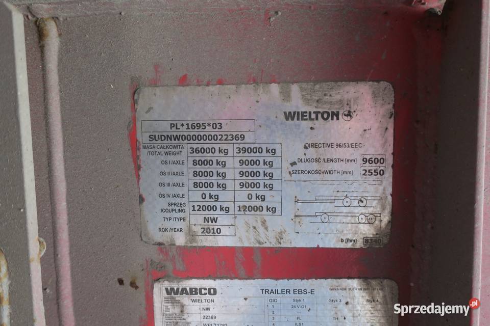 Naczepa wywrotka WIELTON NW33A łódzkie Opoczno