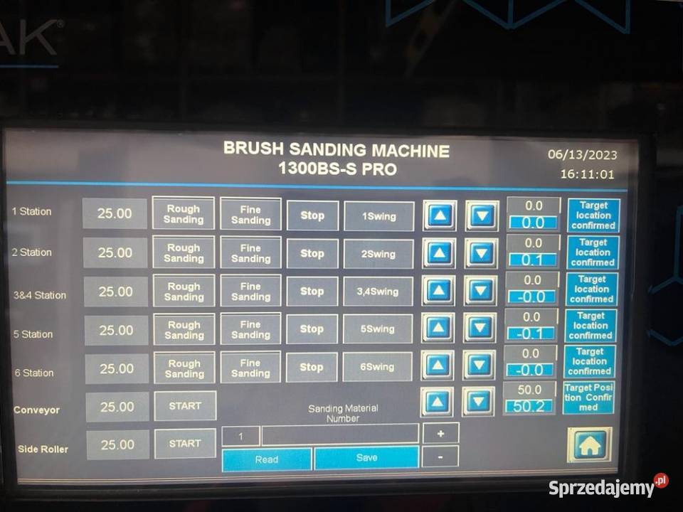 Automatyczna szlifierka szczotkowa 1300 BS S PRO Zławieś Wielka