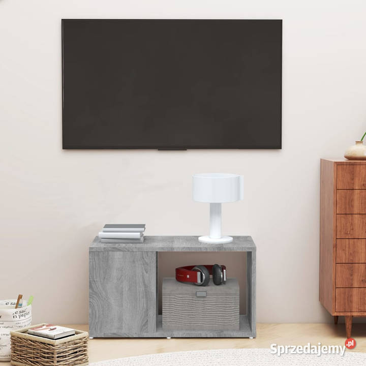 Szafka pod TV szary dąb sonoma 60x24x32 WM816030 Warszawa