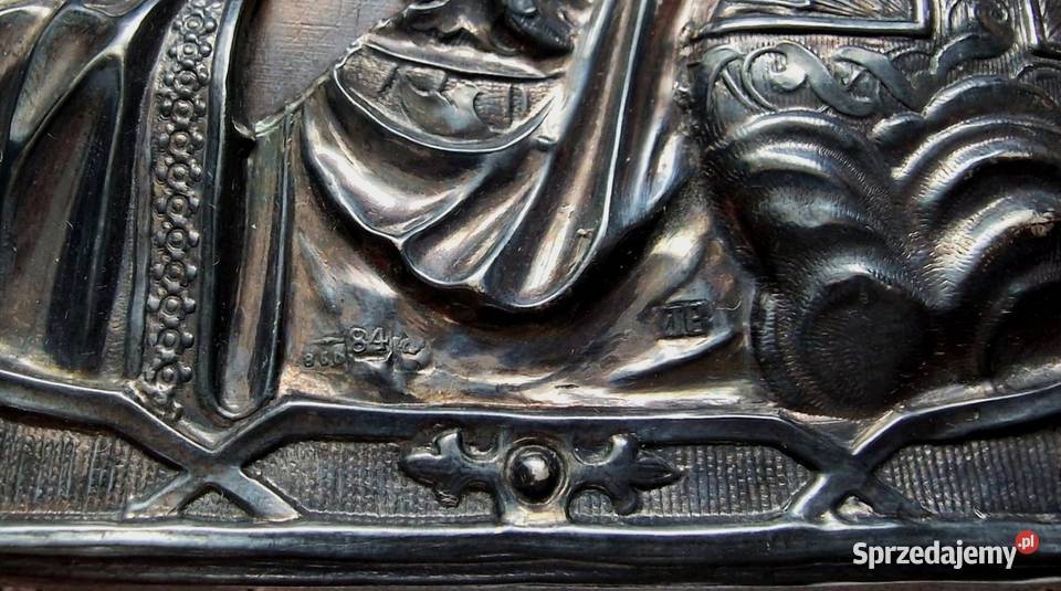 Ikona Jezus Chrystus Władca Świata srebro 0148 Warszawa