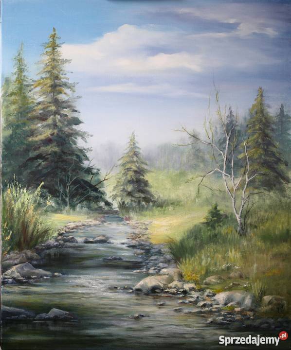 Kwiaty Żółte tulipany obraz olejny 50X60 Nowy Sącz