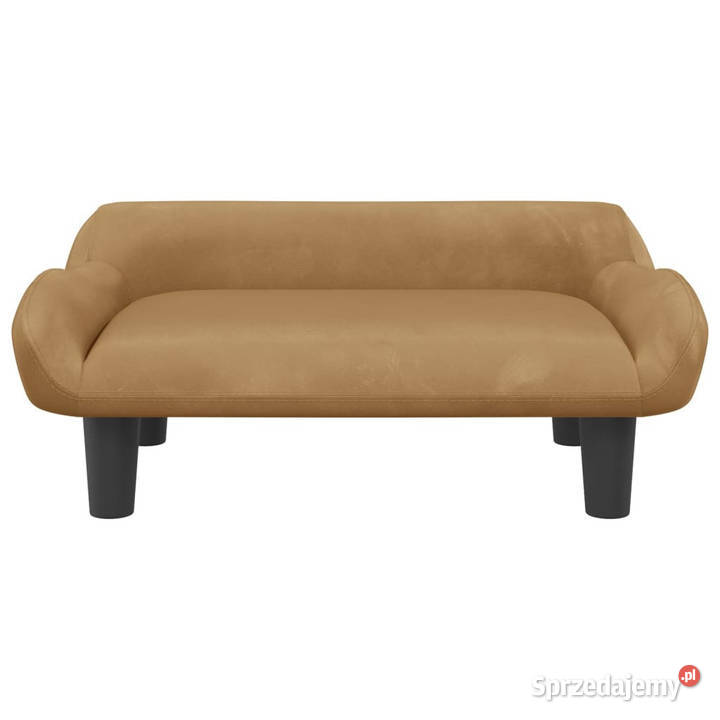 Sofa dzieci brązowa 70x40x24 aksamit WM3196354 Warszawa