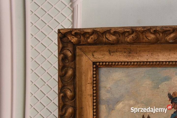 Juliusz Kossak Żołnierz Na Koniu Stary Obraz Kraków